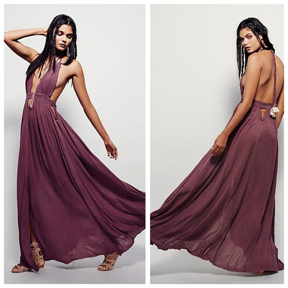 Free People RARE Look Into the Sun Maxi Dress Endless Summer